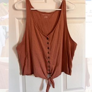 American Eagle Tie Front Tank